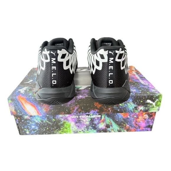 Puma x LaMelo Ball MB.01 Lo Size 12 Black Basketball Sneakers Shoes NIB - Picture 7 of 16